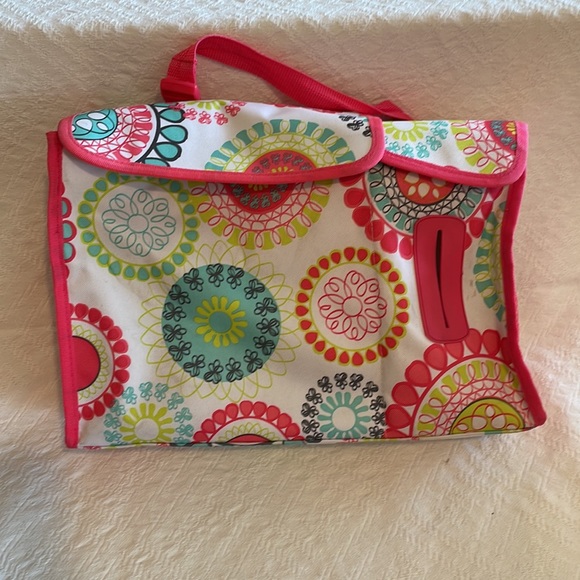 Thirty One 31 Pack and pull caddy car organizer, citrus medallion. Pink - Picture 16 of 16